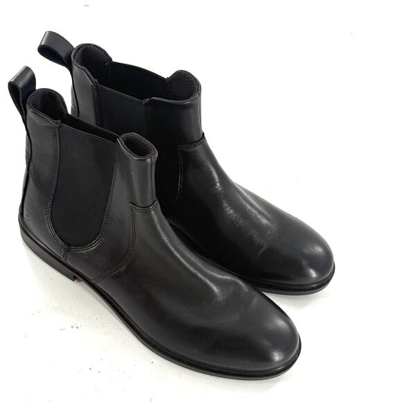 ECCO Touch 15 B Chelsea Boot 10.5 Black NWOT Leather Ankle Booties Prep Academia - Picture 9 of 10